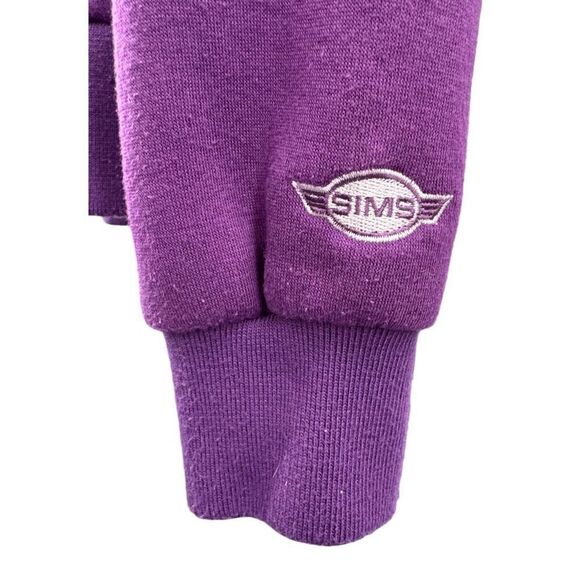 Sims Snowboarding Purple Moto Zip Hoodie Jacket Women’s Small Casual Streetwear - Picture 4 of 11